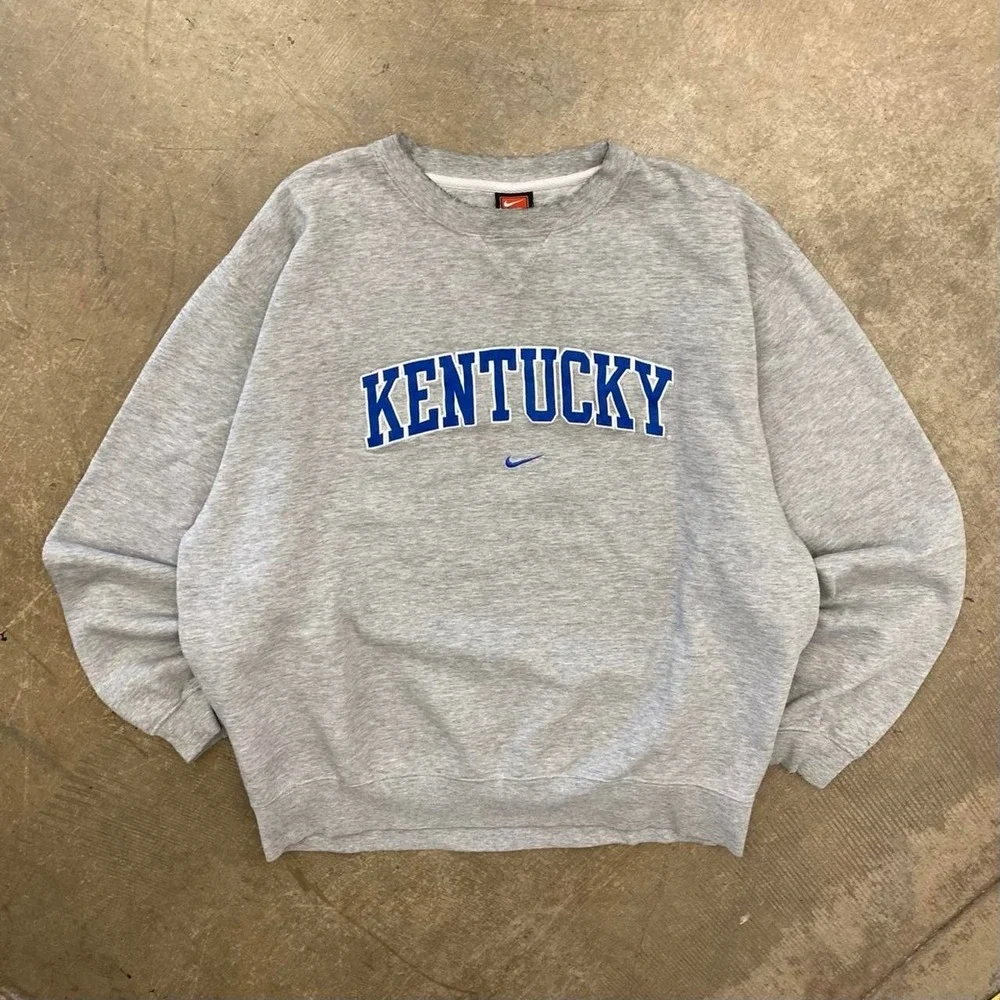 Vintage University of Kentucky Wildcats 90s Nike Center Swoosh Crewneck Size XL